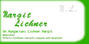 margit lichner business card